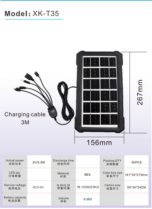 5V 3.5WHigh Power USB Solar Panel Outdoor Waterproof Hike Camping Portable Cells Battery Solar Charger for Mobile Phone(40PCS)