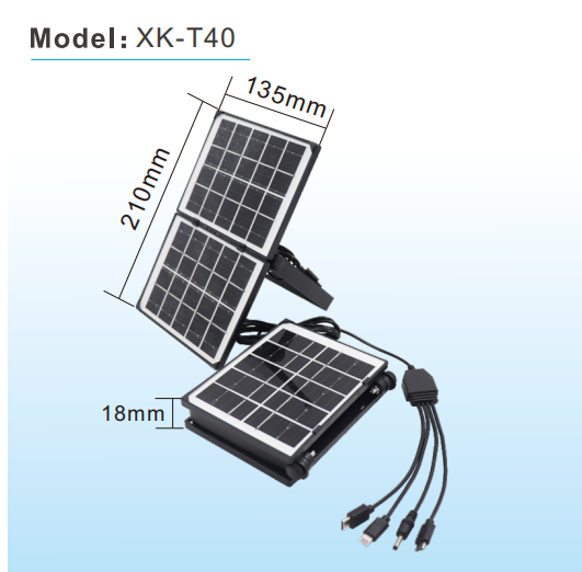 xxzyj 5V4W High Capacity Solar Power Bank External Battery Pack Solar Charger USB Mini Solar Panel, Portable Solar Phone Charger