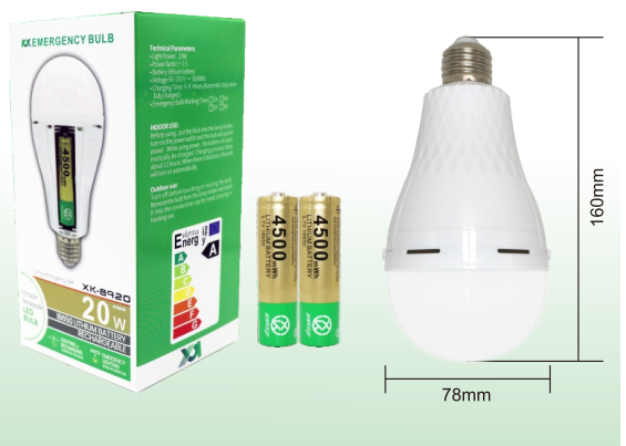 2024 UpgradedDetachable Dual Battery Y8920 LED Emergency Bulb