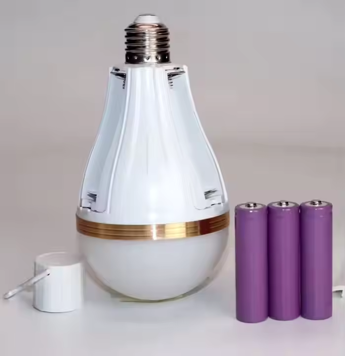 E27 charging emerg bulb portable led lamp 30W usb type c rechargeable light bulb with removable battery li-ion